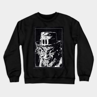 LEPRECHAUN (Black and White) Crewneck Sweatshirt